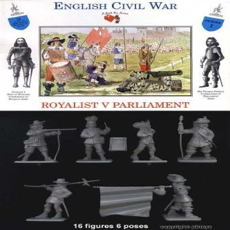 A Call to Arms 1/32 Scale English Civil War Royalist v Parliament Soldiers Set