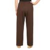 Alfred Dunner Womens All Around Elastic Waist Cotton Short Twill Pants - Pull-On Style, Classic Cut, Figure Flattering Relaxed Fit, Chocolate, 10 view 3