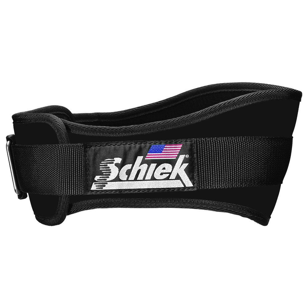 Schiek Sports 2006 Nylon 6 Inches Weight Lifting Belt - Support Belt for Power Lifting - Long Lasting - Black
