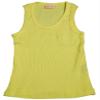 ave.blu - Little Girls' Ribbed Tank Top with Emboidered Logo, Yellow 3024-4 view 1