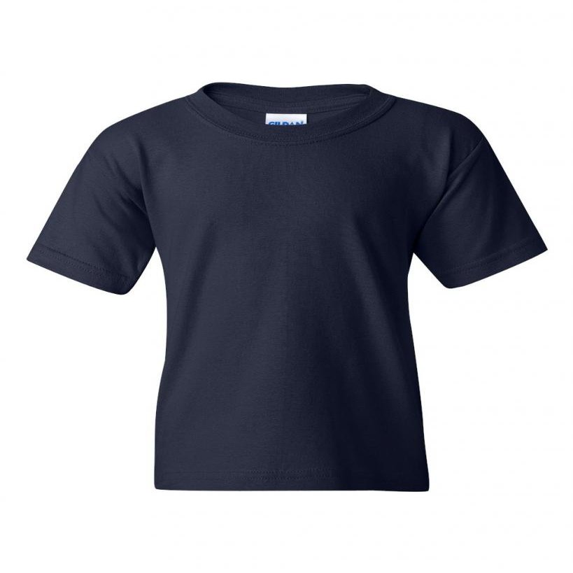Gildan 100% cotton Youth T-shirt, Small Navy