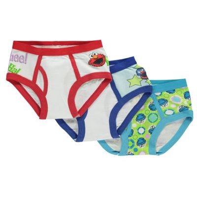 Sesame Street Elmo 3 Toddler Boys' Brief Pack (4T)