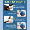 Amber Fight Gear Premium Fitness Ball with Strap  Stability, Core Strength & Balance Trainer for Home Gym & Physical Therapy, Anti-Burst & Non-Slip Exercise Ball, 75cm view 4