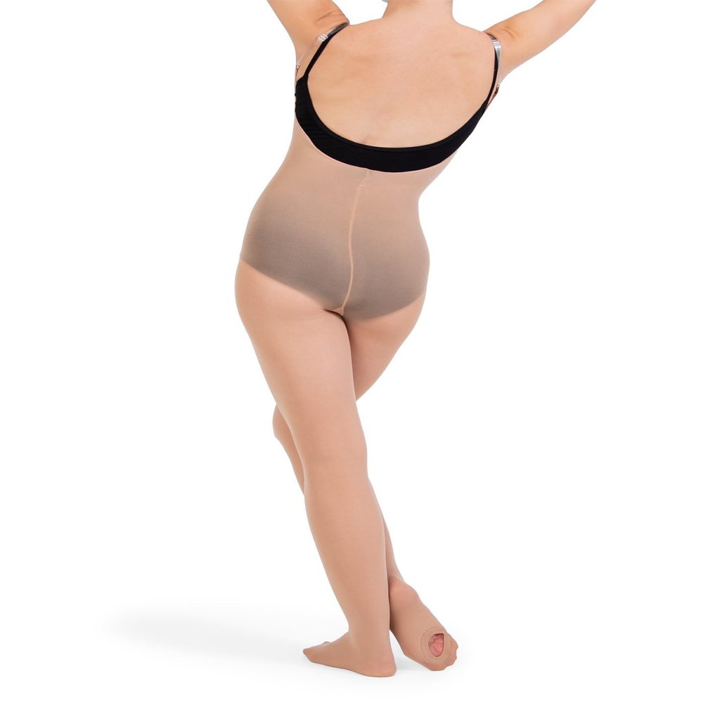 Body Wrappers Womens A91/A91X TotalSTRETCH Convertible Foot Camisole Body Tights, L-XL Theatrical Pink