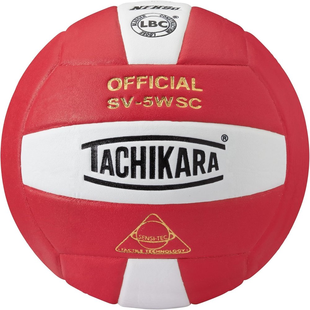 Composite SV-5WSC Volleyball Red/White (EA)