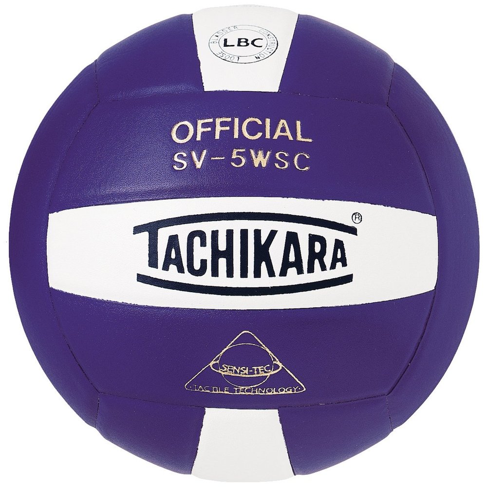 Tachikara Sensi-Tec Composite High Performance Volleyball (White/Purple)