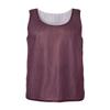 Adult Poly Mesh Reversible Tank (Maroon/ White) (Medium) view 1