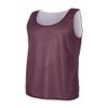Adult Poly Mesh Reversible Tank (Maroon/ White) (Medium) view 2