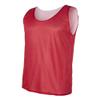 Adult Poly Mesh Reversible Tank (Red/ White) (Medium) view 2