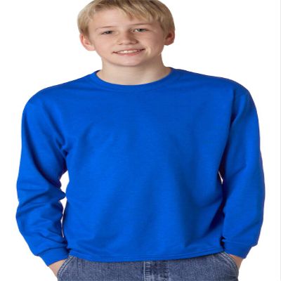 29BL Jerzees Youth Heavyweight Long-Sleeve T-Shirt , Royal , Large