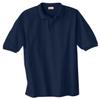 Hanes Men's Cotton-Blend EcoSmart Jersey Polo, Navy, 3X-Large view 1