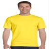 Hanes Mens TAGLESS ComfortSoftCrewneck T-Shirt,Yellow,Large view 1