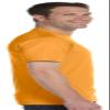 Hanes Mens TAGLESS ComfortSoftCrewneck T-Shirt,Yellow,Large view 3