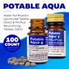 Potable Aqua Water Purification Tablets With PA Plus - Two 50 count Bottles view 3
