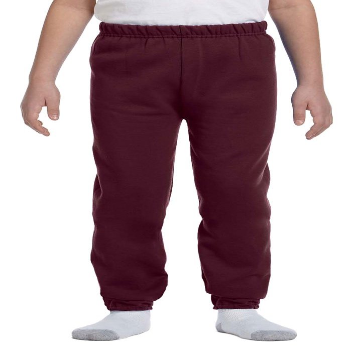 Jerzees 973b Youth 8 Oz. Nublend 50/50 Sweatpants MAROON Small