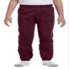 Jerzees 973b Youth 8 Oz. Nublend 50/50 Sweatpants MAROON Small view 1