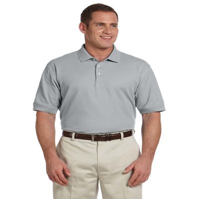 Devon & Jones Men's Pima Piqu Short-Sleeve Polo 2XL GREY HEATHER