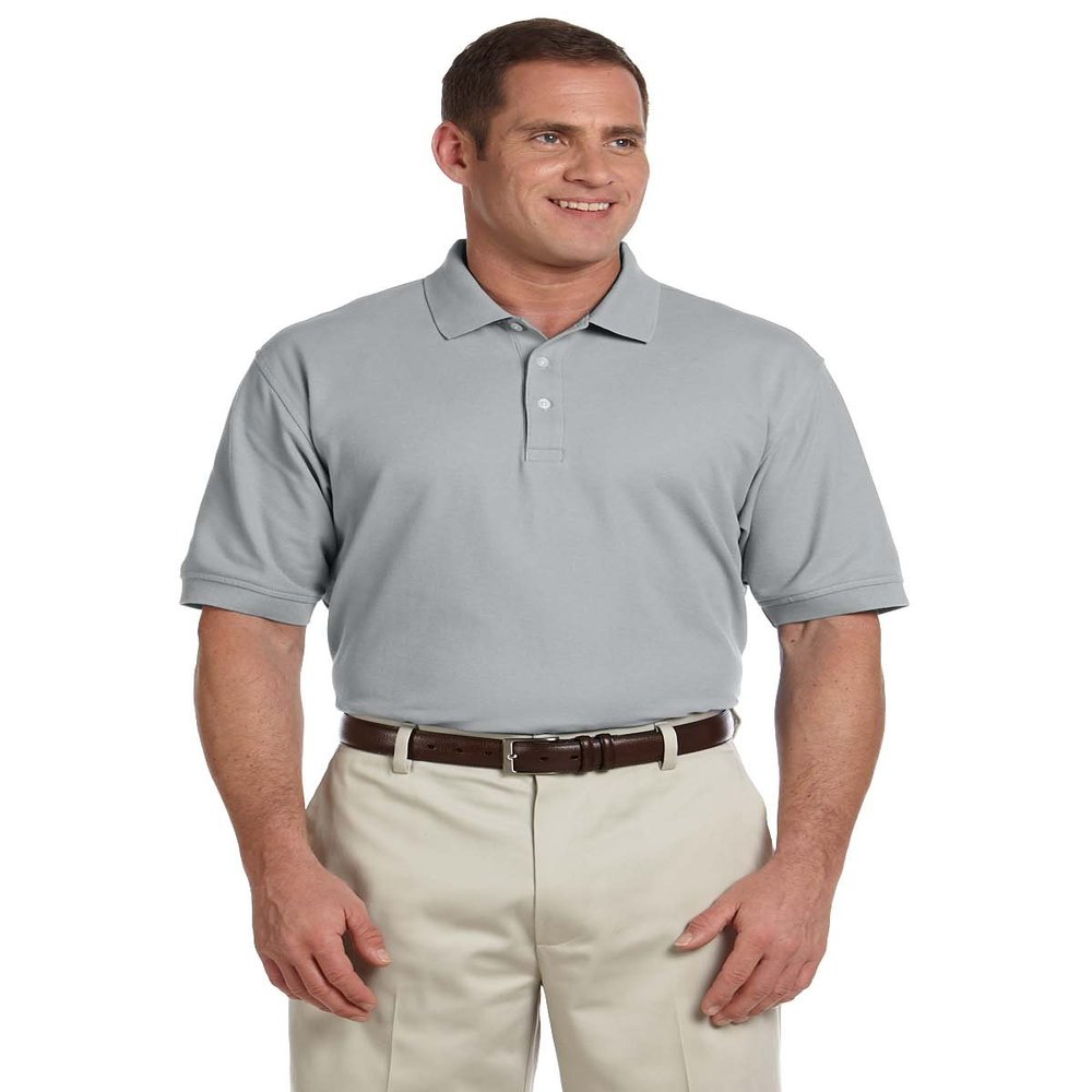 Devon & Jones Men's Pima Piqu Short-Sleeve Polo 2XL GREY HEATHER