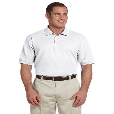 Devon & Jones Men's Pima Piqu Short-Sleeve Polo 2XL WHITE