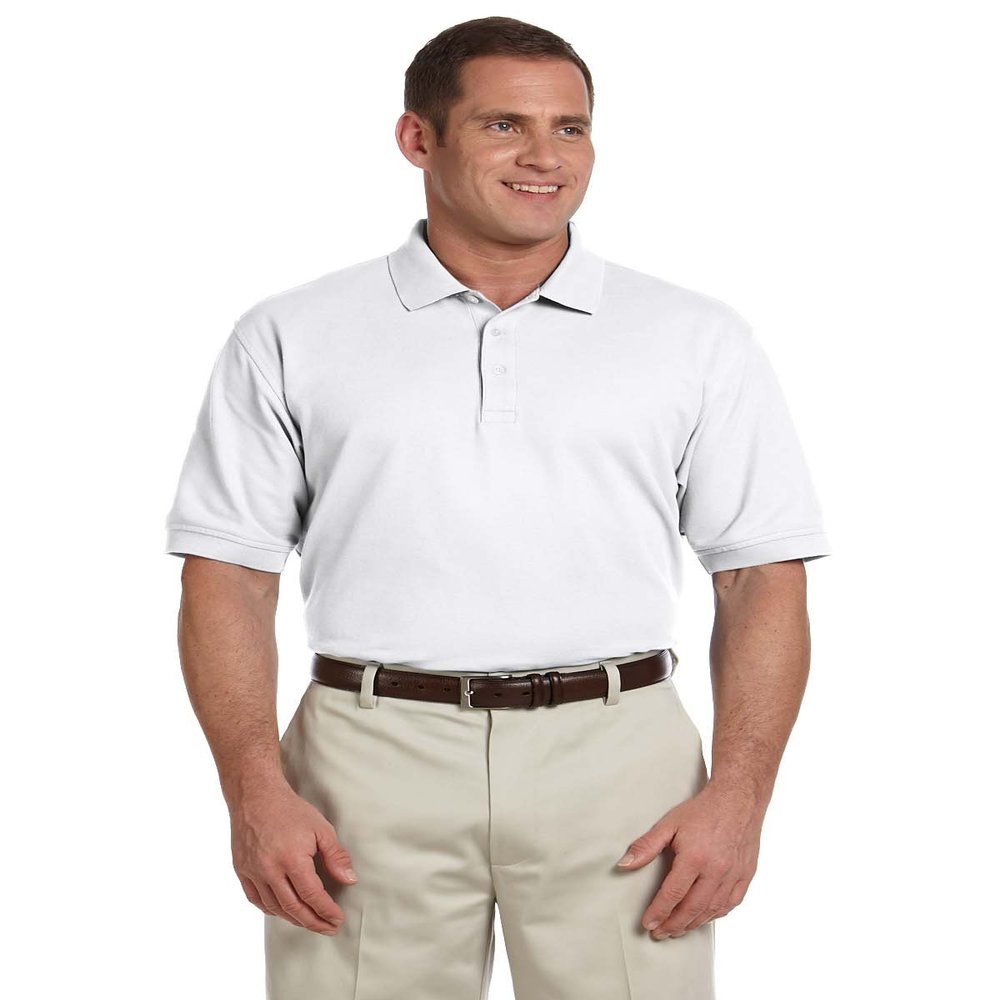 Devon & Jones Men's Pima Piqu Short-Sleeve Polo 2XL WHITE