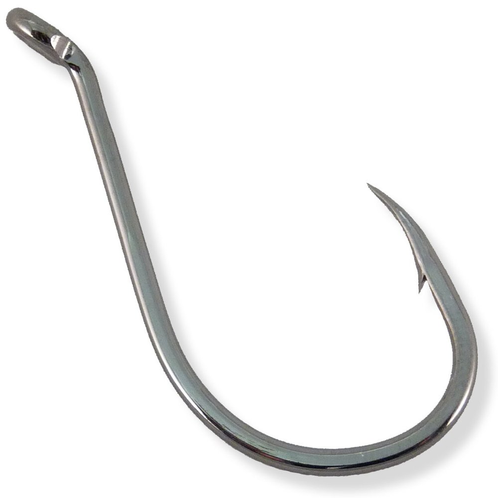 Owner American SSW Super Needle Point Hook, #2/0, Chrome, 6 Per Pack