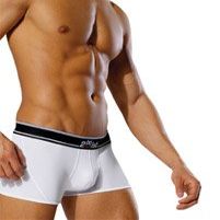 2(x)ist Men's Flash NEW Square-Cut Trunk, White, X-Large