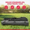 SKB Staff ATA Hard Shell Plastic Golf Travel Case for Cart Bags with Wheels - Heavy-Duty Rolling Club and Driver Carrier for Airline Transport, Impact-Resistant with TSA Locking Latches view 2