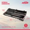 SKB Staff ATA Hard Shell Plastic Golf Travel Case for Cart Bags with Wheels - Heavy-Duty Rolling Club and Driver Carrier for Airline Transport, Impact-Resistant with TSA Locking Latches view 3
