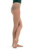 Capezio Girls' Ultra Soft Transition Tight, Light Suntan, One Size (2-6) view 3