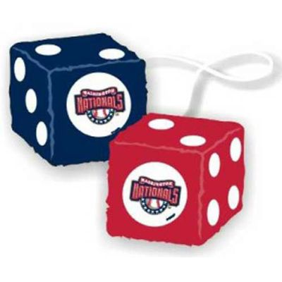 WASHINGTON NATIONALS MLB 3 CAR FUZZY DICE"