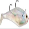 Storm WildEye Swim Shad Bait, 9-Inch, Pearl (WSB09PRL) view 1