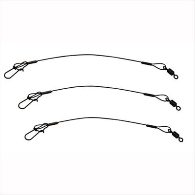 Eagle Claw 08012-005 9-Inch Steel Leader 30# Black