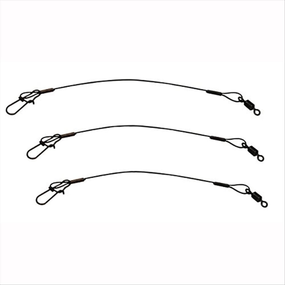 Eagle Claw 08012-005 9-Inch Steel Leader 30# Black