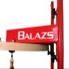 Balazs i-Box Speed Bag Platform  Professional Adjustable Wall Mount w/Quiet Pro Level III Swivel | 24 Heavy-Duty Steel & Hardwood Drum | Made in USA | Boxing & Home Gym Training (Red) view 2