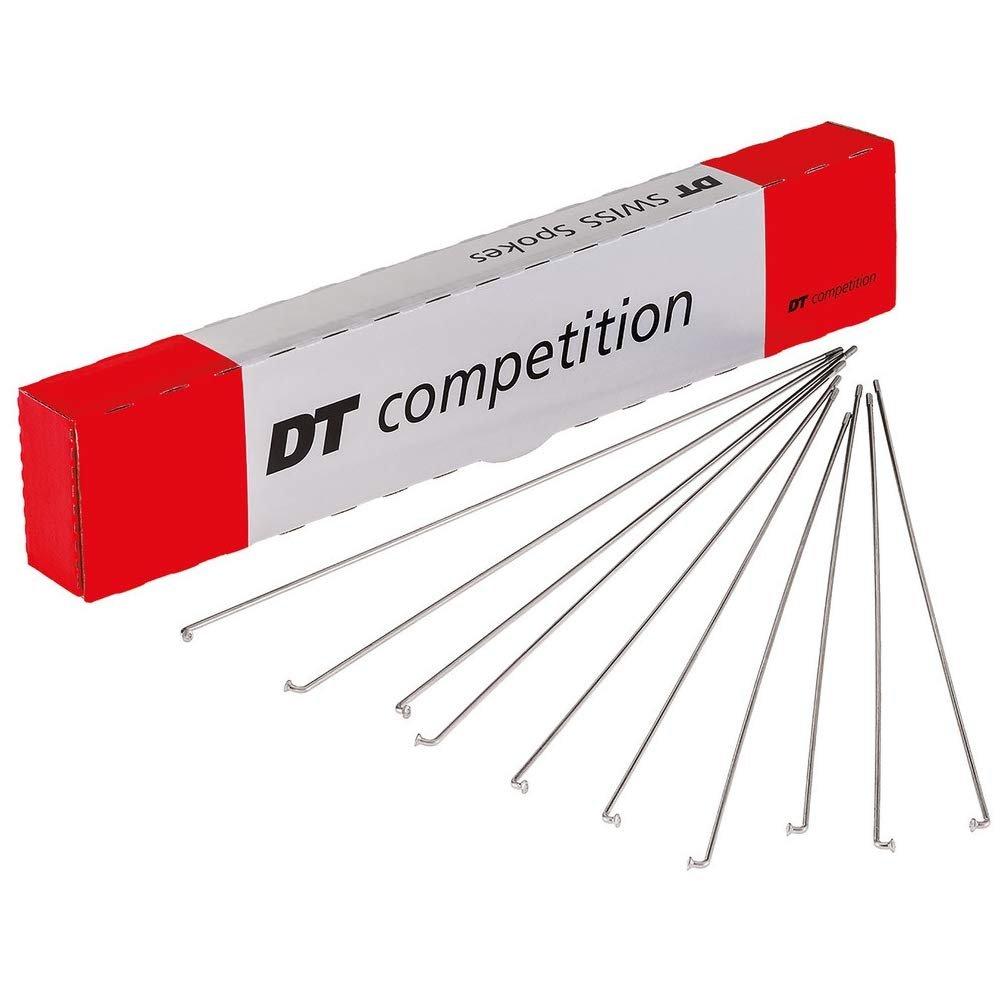 DT Swiss Competition Silver Bicycle Wheel Spokes (2.0/1.8mm, 290mm)