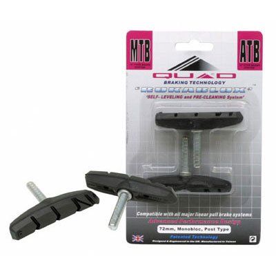 BRAKE SHOES QUD V MTB 72mm-POST ROCABLOX