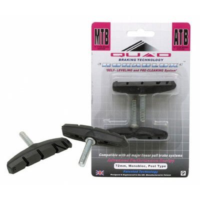 BRAKE SHOES QUD V MTB 72mm-POST ROCABLOX