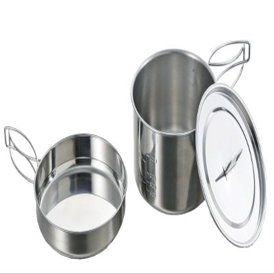 Captain Stag M-5511M-5511 Barbecue Pot, Stainless Steel Ramen Cooker, 6.6 gal (2 L)