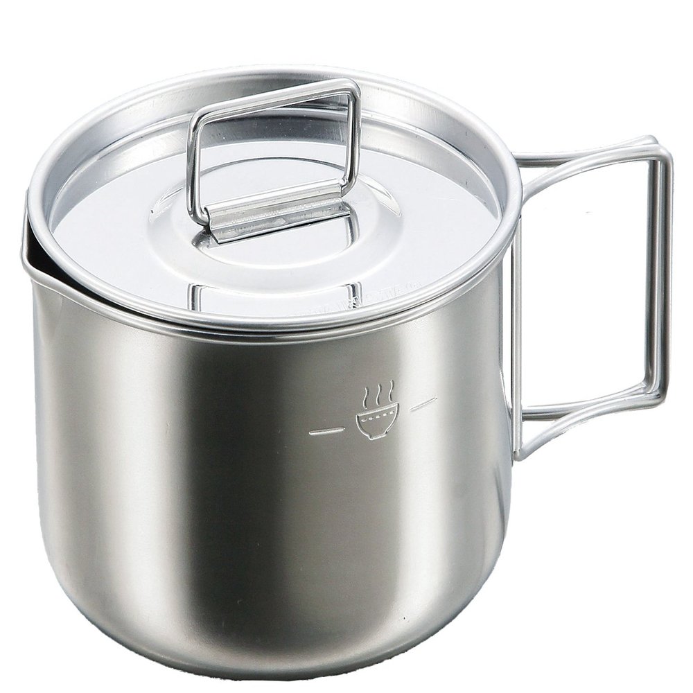 Captain Stag M-5512 Stainless Steel Ramen Cooker, 18.2 fl oz (570 ml), Refill