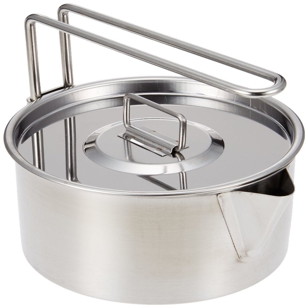 Captain Stag Camping Kettle, Pot, Camping Cooker, 30.4 fl oz (900 ml) M-7726