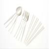 Captain Stag M-7840 Goody Spoons (4), Fork (4), Chopsticks (4) Set (Case Included) (White) view 1