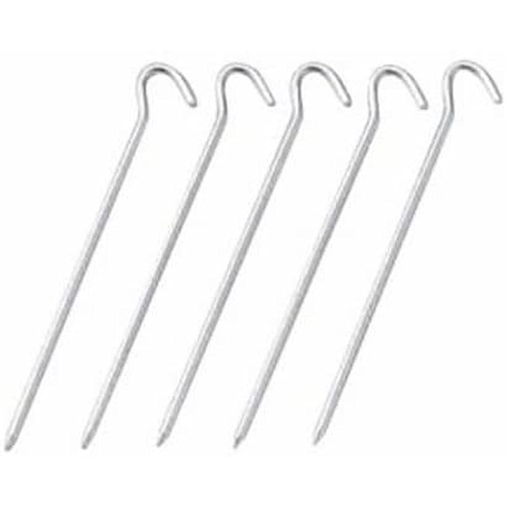 Captain Stag M-8396 Round Steel Pegs, 7.5 inches (19 cm), Set of 5