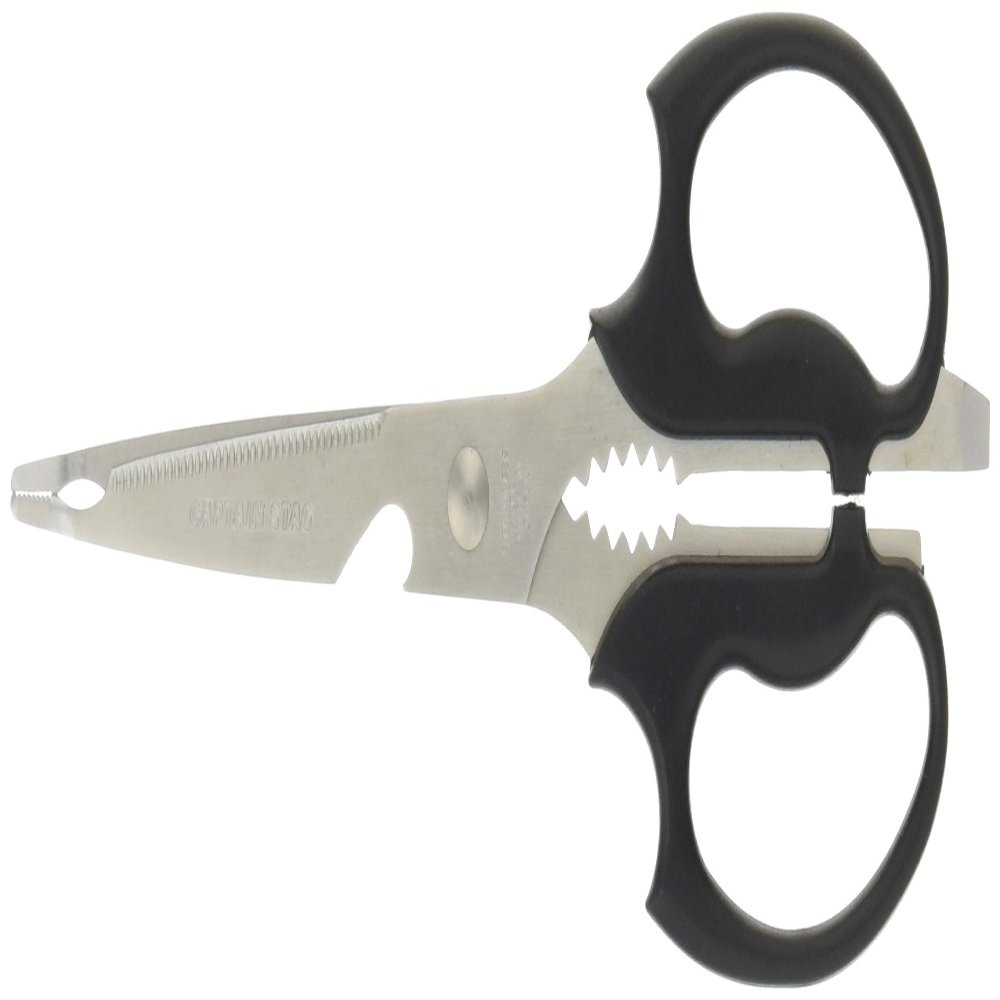 Captain Stag M-8496M-8496 BBQ Kitchen Utensils, All-Purpose Kitchen Shears with Tongs