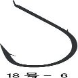 Gamakatsu 18-6 Round Seigo with Thread with Ken (White)