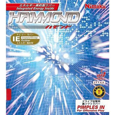 Nittaku NR-8527 Table Tennis Rubber Hammond Soft Back High Elasticity Black Thick