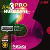 Nittaku Hurricane Pro 3 Table Tennis and Ping Pong Rubber - Super Thick (2,0) Black view 1
