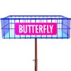 Butterfly Ball Trainer  Table Tennis Ball Holder for Training  Four Wheels Allow The Ball Trainer to Easily Move Around with You  Adjustable Height  Locking Wheels view 3