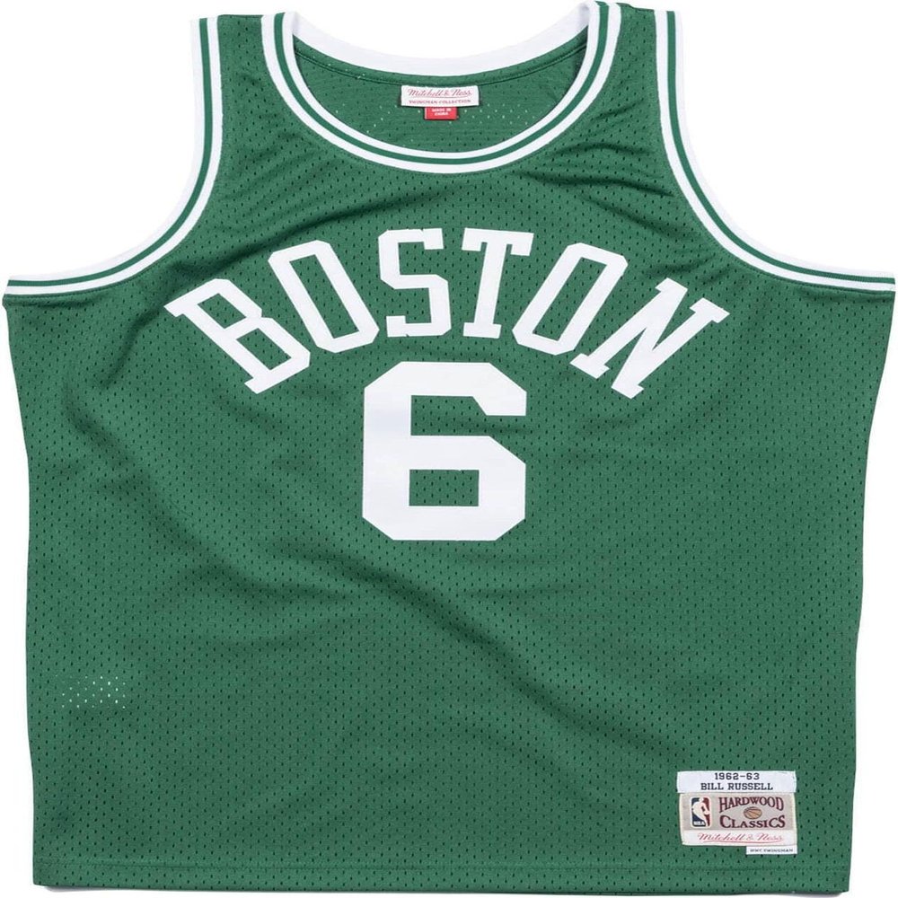 Mitchell & Ness Boston Celtics Bill Russell 1962 Road Swingman Jersey (X-Large)