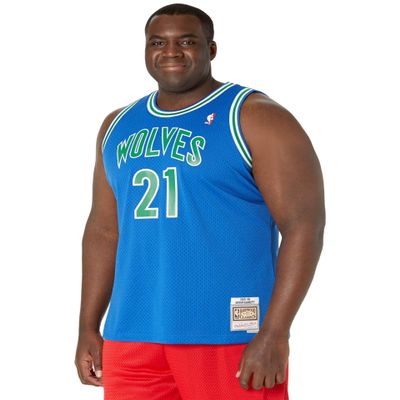 Adult Kevin Garnett Minnesota Timberwolves 2003 Blue Mitchell & Ness Throwback Swingman Jersey - Men's