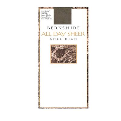 Berkshire Women's All Day Sheer Knee High - Sandalfoot Toe 6354, Pale Taupe, 8 1/2-11